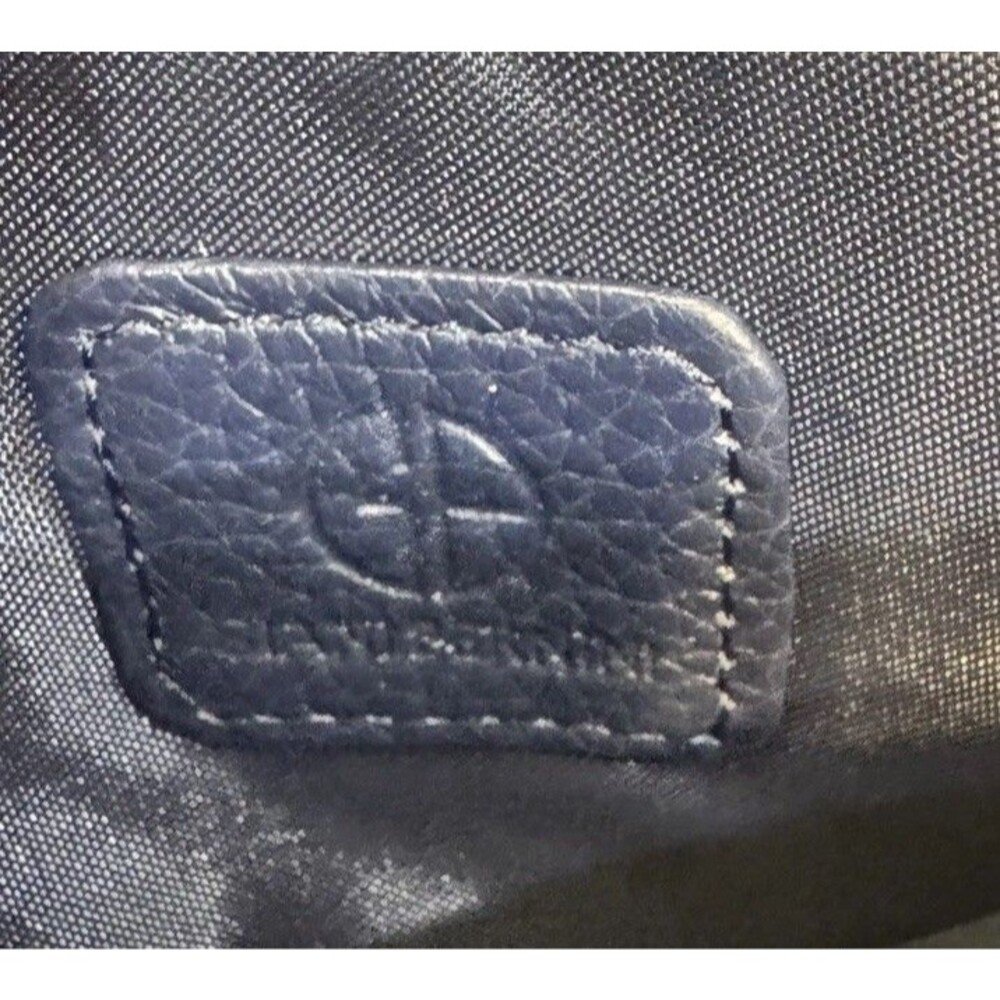 Giani Bernini Blue Genuine Leather Folding Wallet, New soft core zipper logo - Picture 8 of 16